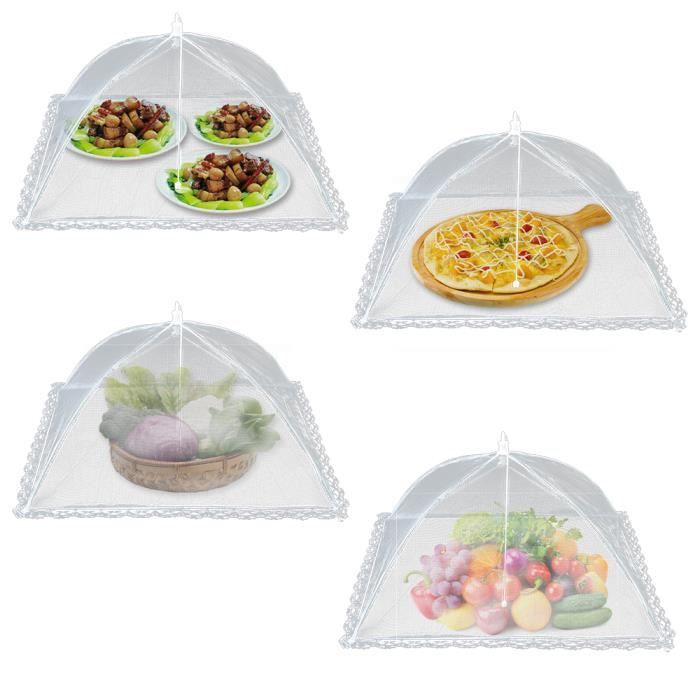 Cloche en maille pour barbecue taille : 32 x 32 cm les barbecues Pour l'extérieur les pique-niques les tentes réutilisable et pliable 