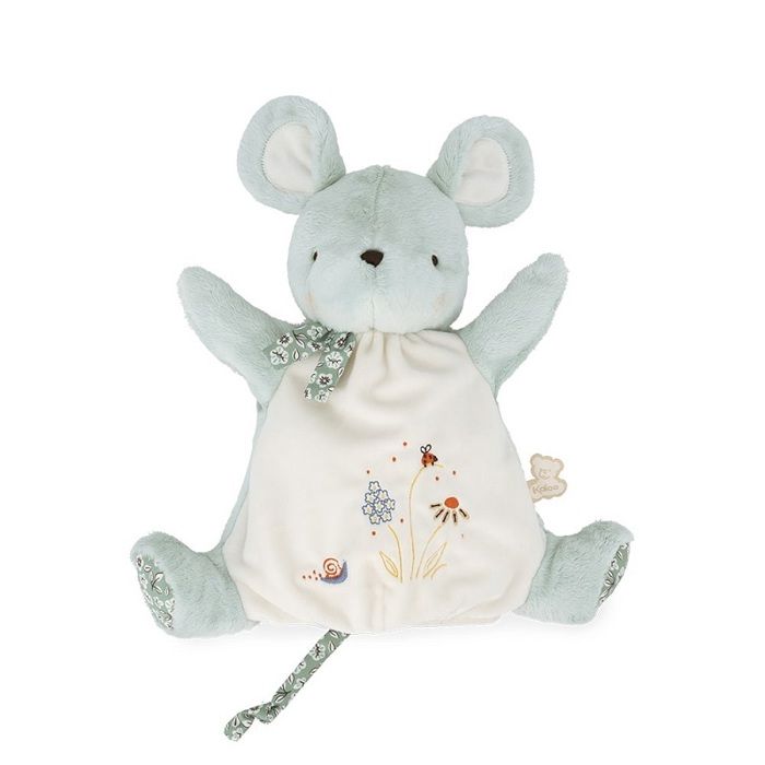 Kaloo Doudou Marionnette Souris Verte - Peluche Chanson 24 Cm, Jeu D'Éveil Et Comptines Dès La Naissance