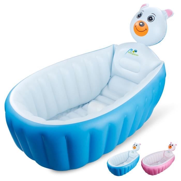 Baignoire Gonflable Bebe Douche Confort Pliable Anti Glissante Grande Taille Tub Enfant 6mois 3ans Pataugeoire Bleu Achat Vente Baignoire Cdiscount