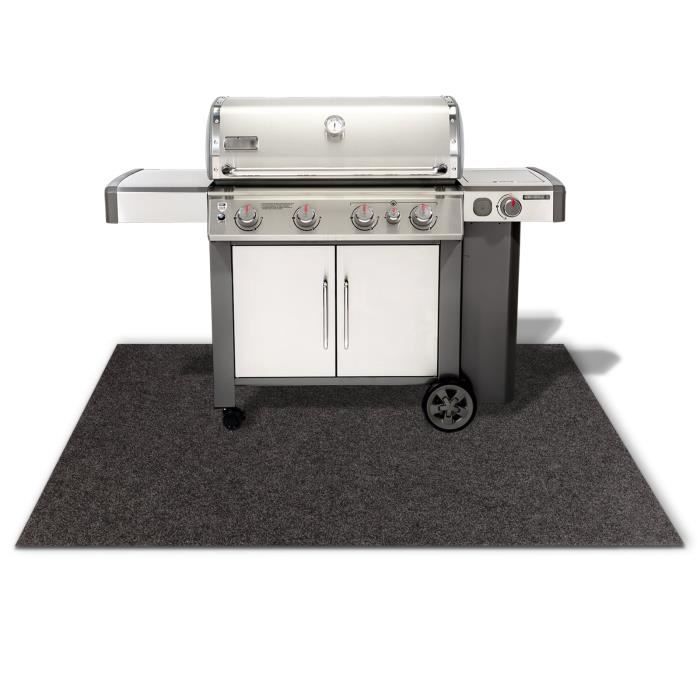 Tapis De Protection Ignifuge Alckijy - 100x150 Cm - Idéal Pour Barbecue, Poêle, Sol Et Pelouse | Pliable Et Facile à Nettoyer