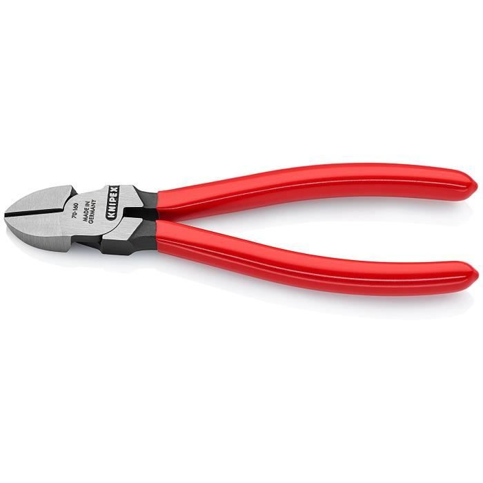 Pince Coupante Knipex 72 51 160 Pour Fibres Optiques – Précision Flush 160 Mm, Idéale Pour Câbles En Fibre De Verre