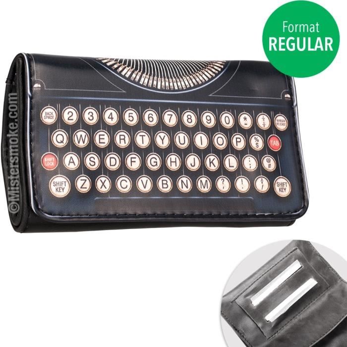 Pochette à Tabac Lasiesta - Simili Cuir Avec Compartiment étanche Et Emplacement Pour Feuilles à Rouler