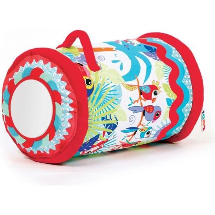 LUDI Rouleau de bébé - Tissu, polyester et PVC - 40 x 27 cm – A partir de 6 mois