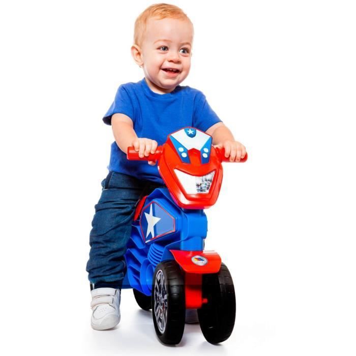 Trotteur Moto Bebe MOLTO My 1st Molto Cross Star 2 Roues Bleu A Pedales Cdiscount Jeux Jouets