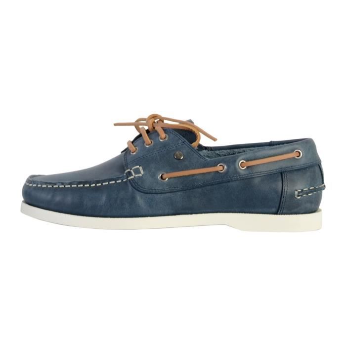 mocassins homme cuir redskins orland - marine - confortable