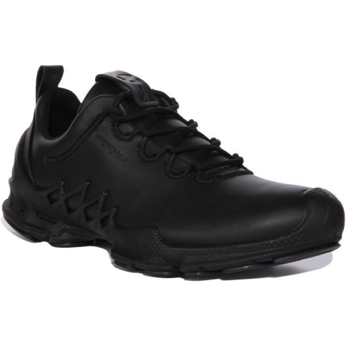 ECCO ECCO Biom Aex — Baskets basses homme en cuir & néoprène noir semelle Phorene
