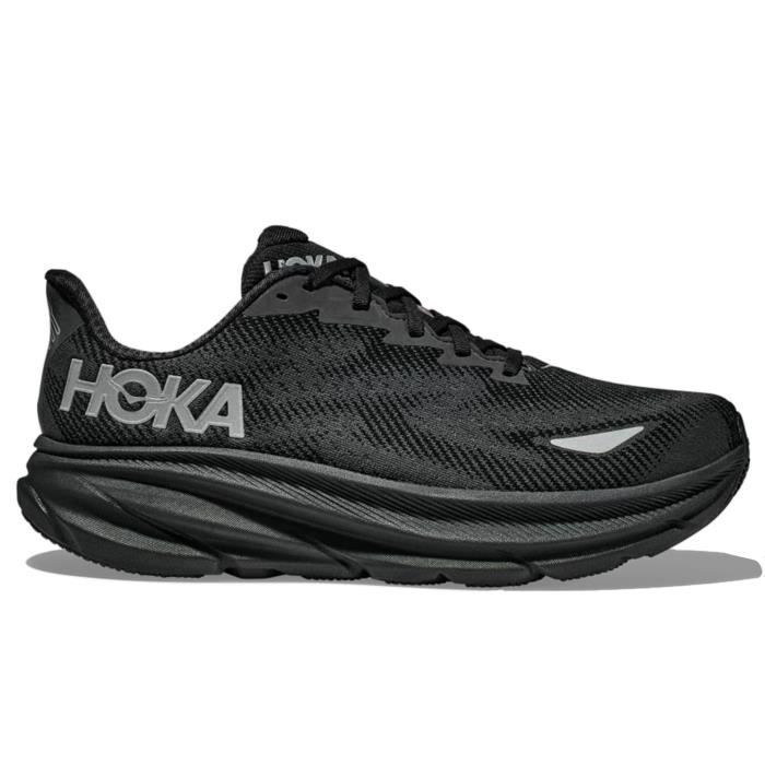 Chaussure de Course Femme HOKA Clifton 9 GORE-TEX Noir - Synthétique - Lacets Chaussure de Course Femme HOKA Clifton 9 GORE-TEX Noir - Synthétique - Lacets