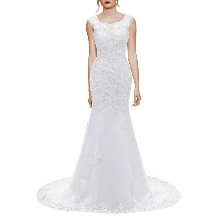 robe blanche taille 52