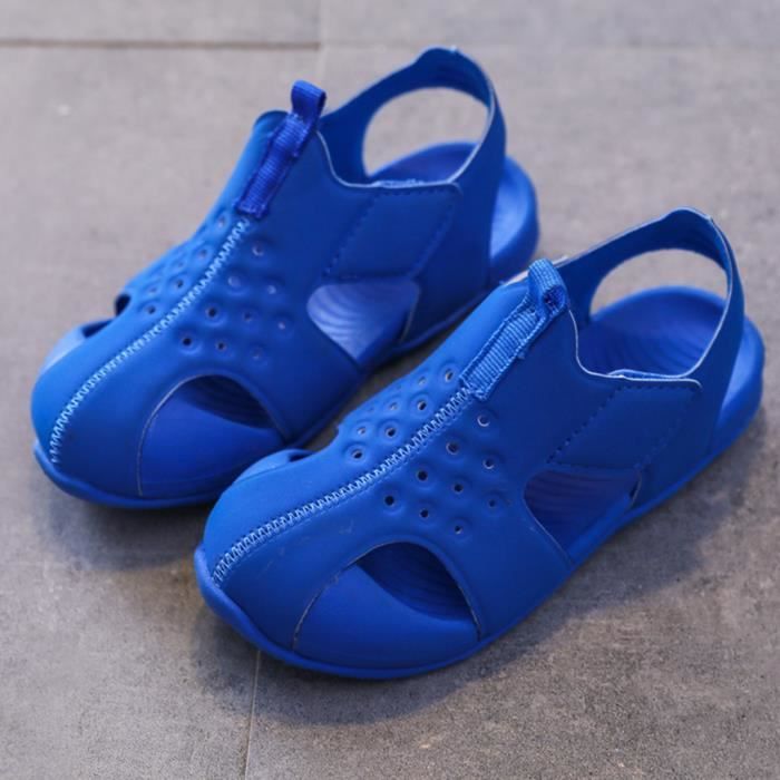Ete Enfant Enfants Bebe Filles Garcons Plage Antiderapant En Plein Air Baskets Sandales Chaussures Bleu Bleu Cdiscount Chaussures