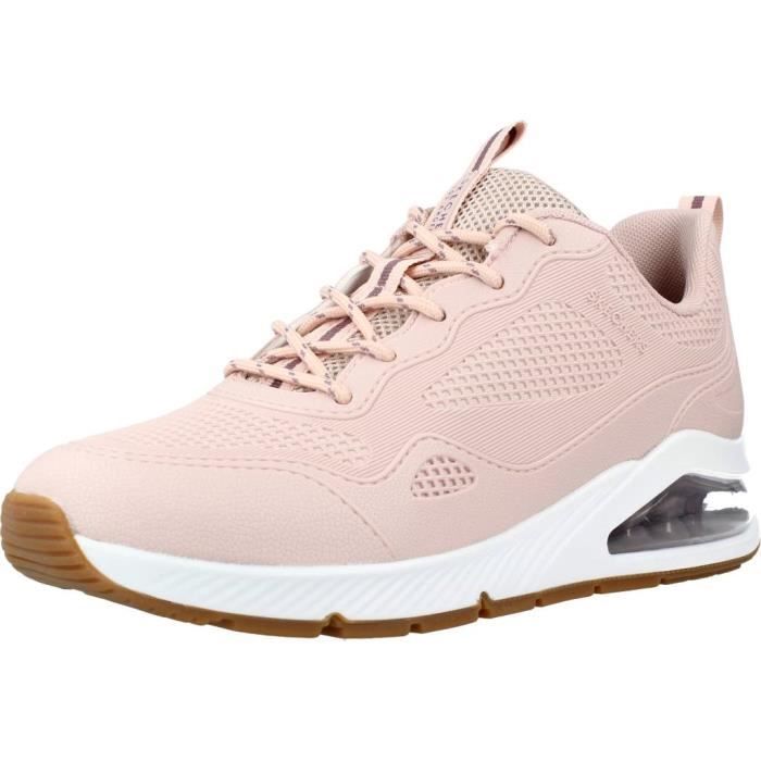 Skechers Basket - SKECHERS - 117897 - Femme - Rose - Synthétique - Lacets