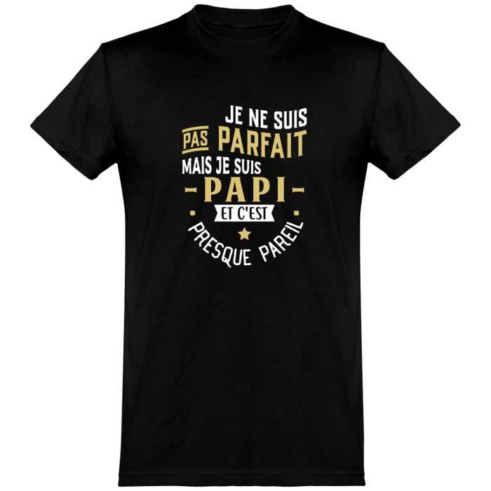 Meilleur cadeau fête pères pas parfait mais Papa' T-shirt Homme