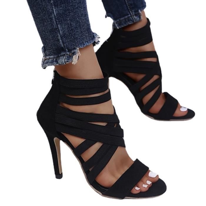 y Sandale t Femme Talon Haut Noir Chaussure De Bureau Fille y-sandale-t-femme-talon-haut-noir-chaussure-de-bureau-fille