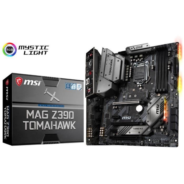 Carte mere MSI MAG Z390 Tomahawk Intel Z390 - Sockel 1151 - Msi