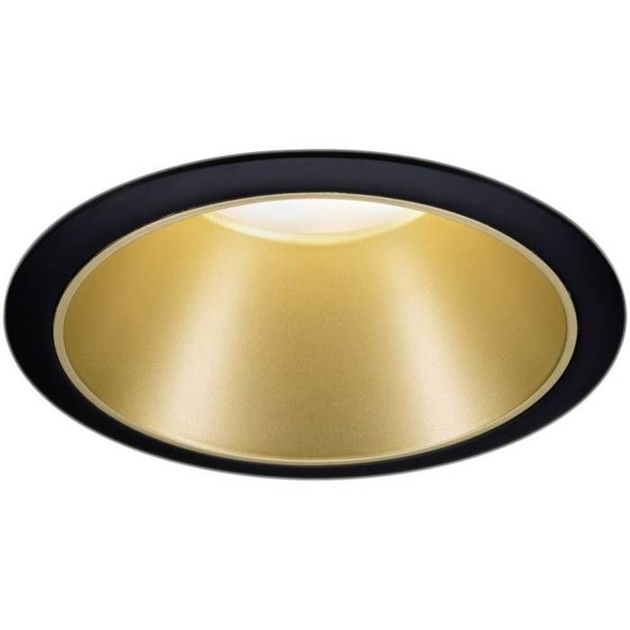 Paulmann 93403 Cole Coin Spot encastrable LED 6 W noir or