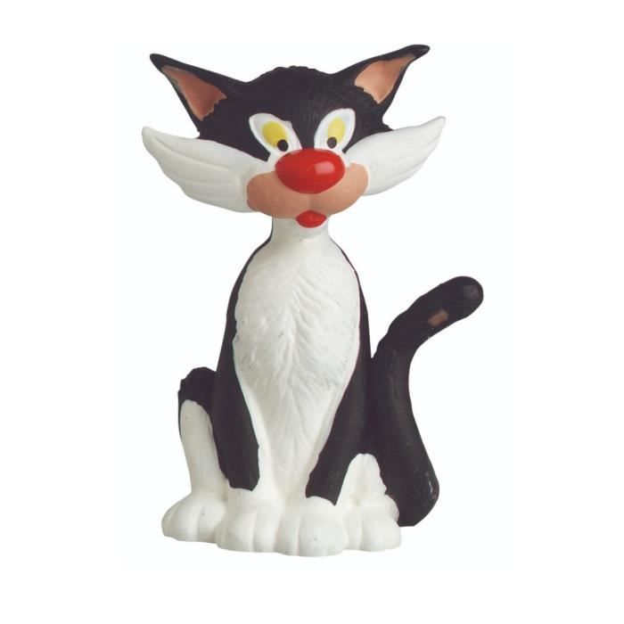 plastoy - figurine pvc gaston lagaffe, le chat