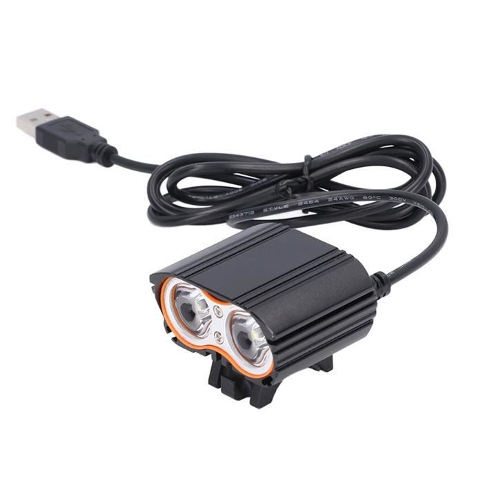 Phare Avant De Vélo Vintage KiLEY V3 - LED Rechargeable USB - Aluminium Argenté - Neuf Taiwan