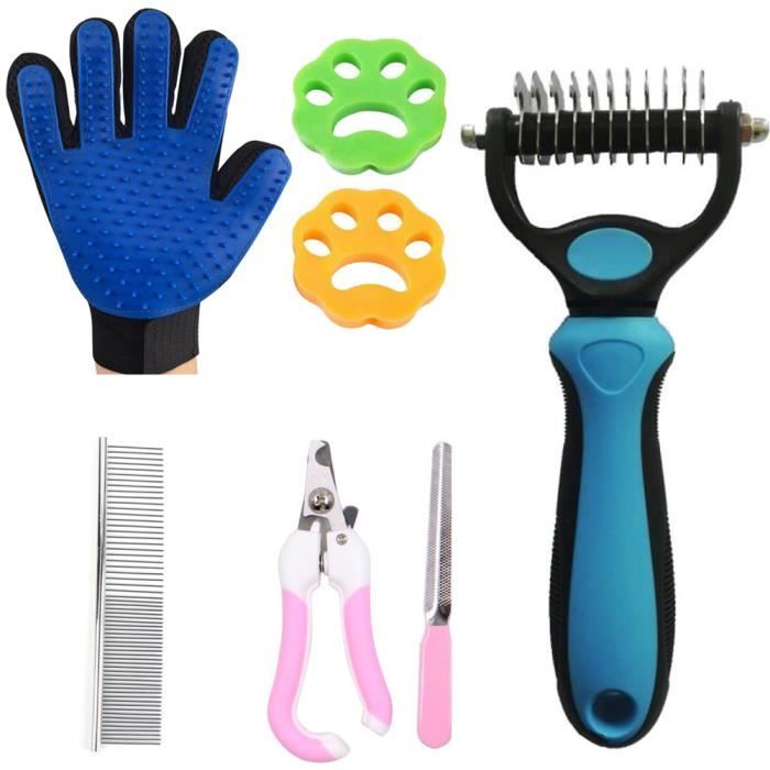 Meilleurs prix pour Brosse pour Chien et Chat pour Poils Longs Kit - Peigne de toilettage pour sous-Poil élimine Les sous-Poils et Les feutrages
