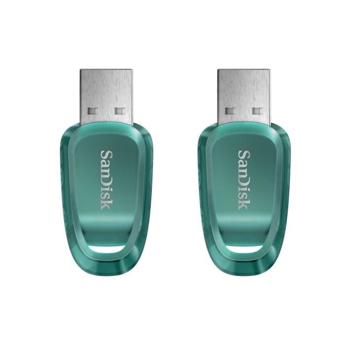 Clé USB - SanDisk - Ultra Eco™ - 64 Go - USB 3.2 - Vitesse de lecture 100 Mo/s