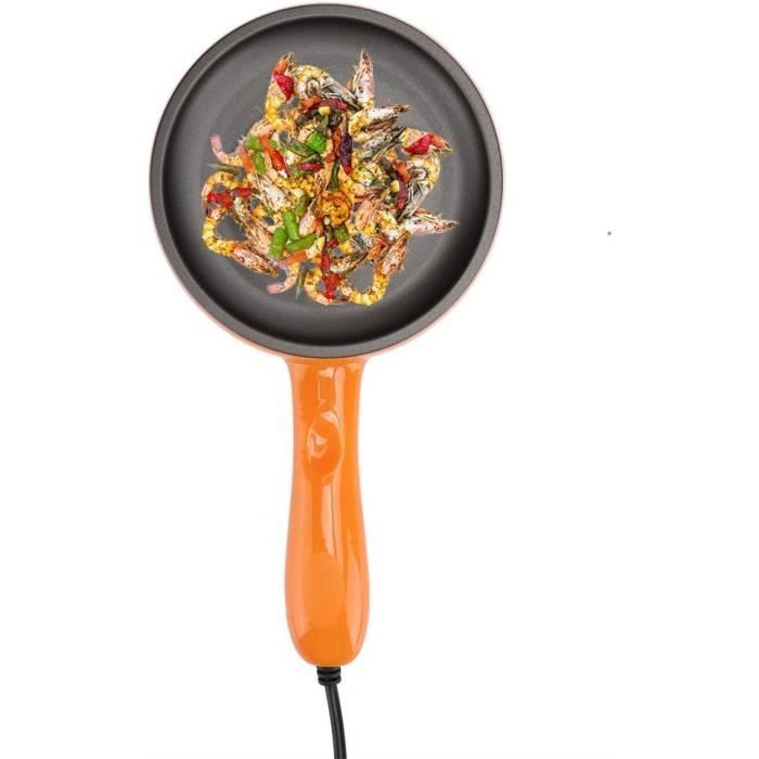 Mini Casserole Électrique Multifonction 1,7L Antiadhésive - Cuisson Vapeur, Friture, Ragoût Portable