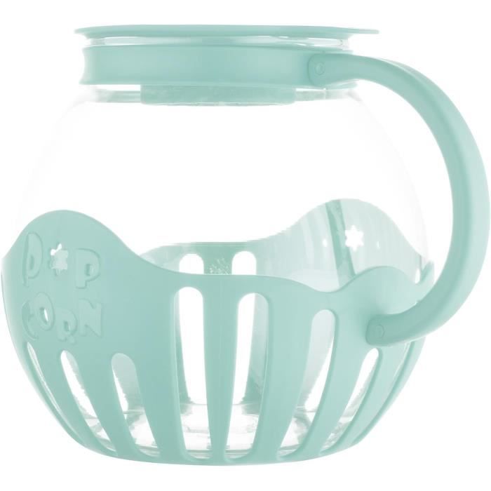 Machine à Pop-corn Micro-ondes JOCCA - Verre 2,2 L - Sans Huile - Lavable Lave-Vaisselle