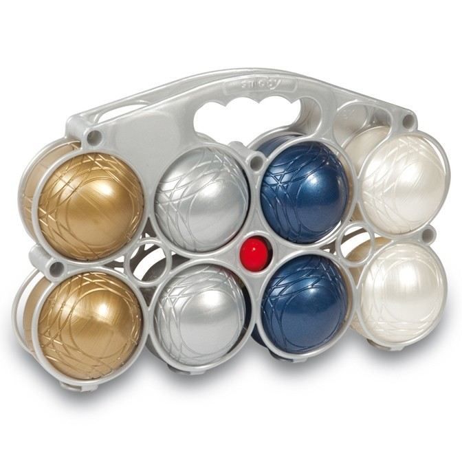 Jeu De 6 Boules De Pétanque Big Game Hunters - 720g, Finition Chrome Antirouille, Sac Toile Inclus - Idéal Famille