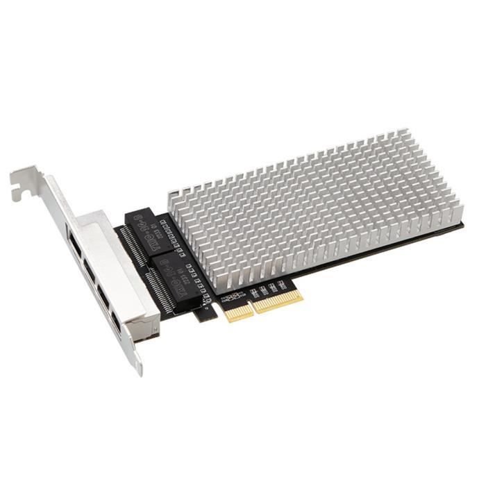 Adaptateur Ethernet PCIe 4 ports 2,5G | RTL8125B pour NAS Adaptateur Ethernet PCIe 4 ports 2,5G | RTL8125B pour NAS