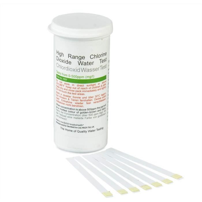 SimplexHealth Dioxyde de chlore 0500ppm (50 tests)74 Cdiscount Jardin