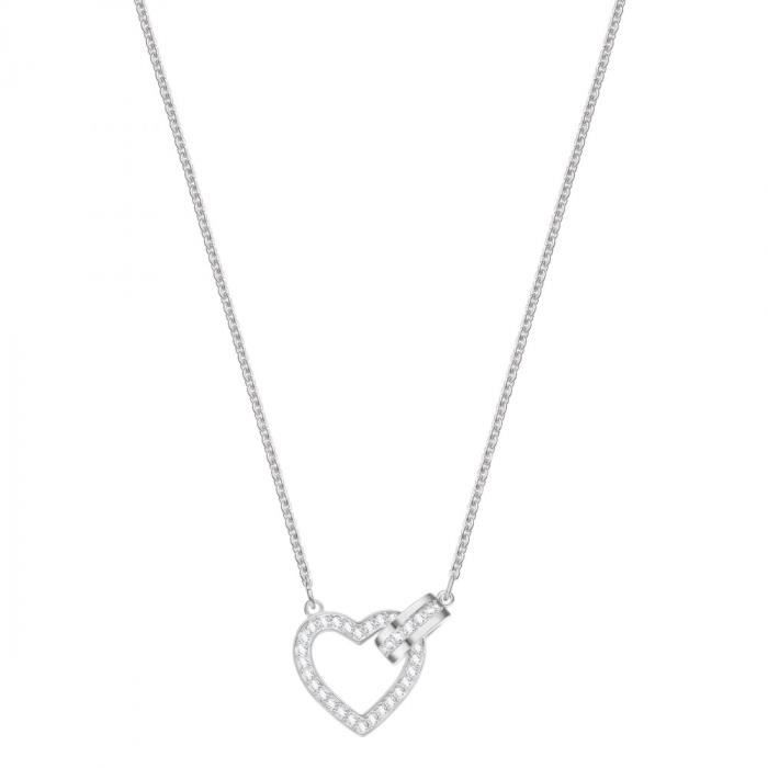 Collier Coeur femme Swarovski Lovely - 5380703 Argent - Achat ... Collier Coeur femme Swarovski Lovely - 5380703 Argent - Achat ...