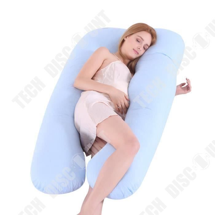 Oreiller De Grossesse PASSI - Coussin De Maternité Ergonomique Pour Dormir Sur Le Côté, Avec Housses Amovibles