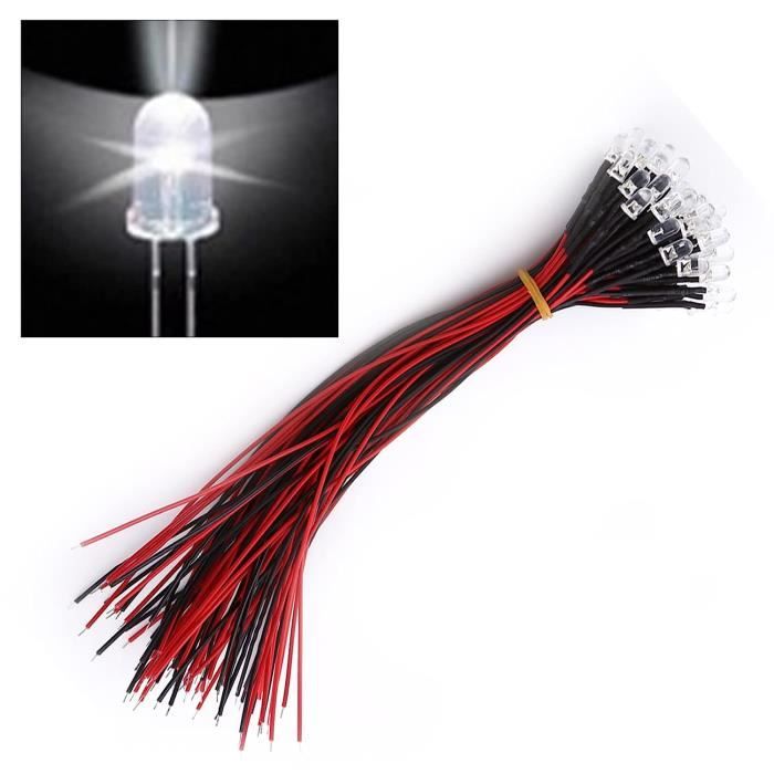 Kit éclairage LED Blanc Chaud Pour Locomotive Miniature HO/OO - 2 Lampes Pré-câblées 12-18V - Modélisme Ferroviaire