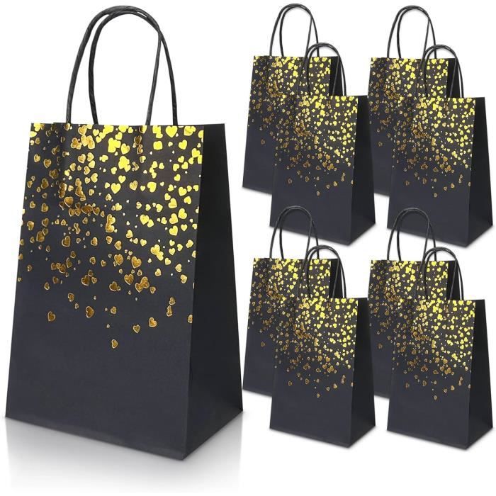 10 Sacs Cadeaux Pour Bouteilles De Vin Et Champagne - Kraft Avec Poignée - Noël, Mariage, Anniversaire