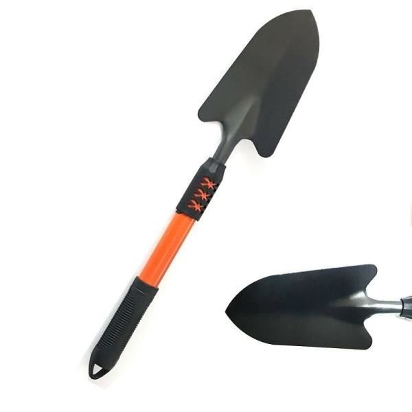 Pelle à Main De Jardin En Aluminium Poli - 32 X 5 Cm, Ergonomique Avec Poignée Antidérapante