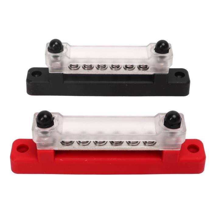 Barre Omnibus 6 Positions Greluma 150A - Borne Distribution Alimentation DC 12-48V Pour Voiture, Bateau