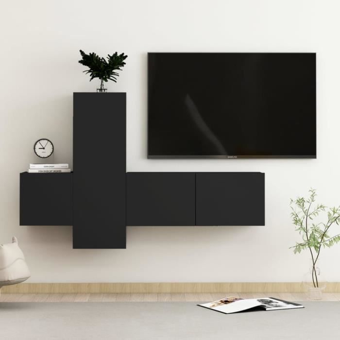 4204®{Promo} NEUF Meuble HiFi - Unique & Moderne - Multimédia Ensemble ...