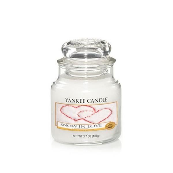 YANKEE CANDLE Bougie Petite Jarre SNOW IN LOVE Cdiscount Maison