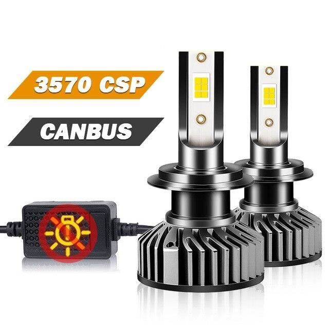 AMPOULE PHARE,CANBUS 3570 CSP-4300K-9005-HB3--Turbo H7 Led H4 H1 H11 Hb4  Hb3 9005 9006 Ampoules De Phare De Moto Ampoule Led Voiture - Cdiscount Auto