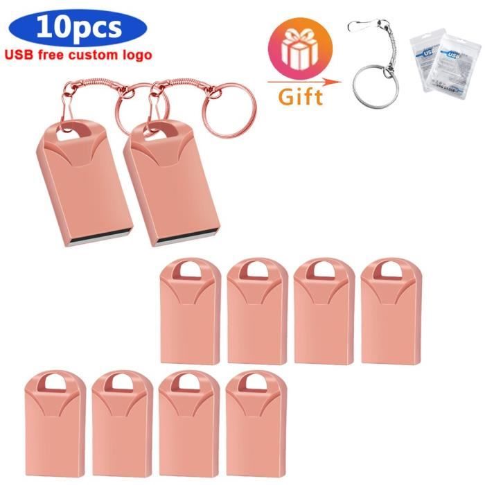 CLE USB,Mini Style 5-4 GO--Mini clé Usb étanche, lot de 10 pièces ...