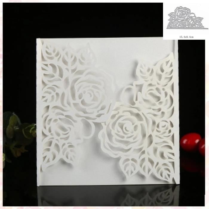 Matrices De Découpe Et Tampon Silicone - Motif Fleurs Et Feuilles - DIY Scrapbooking