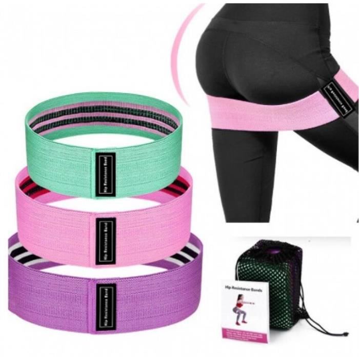 5 Bandes De Résistance TPE Fitness - Couleurs Pastel, Différents Niveaux De Tension, Pour Yoga, Pilates, Musculation à Domicile