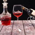 6pcs  Verres à vin avec requin Verre gobelet créatif Verre flûtes haut de gamme parfait pour maisons / bars / fêtes-1
