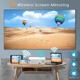 WIMIUS K2 Videoprojecteur Bluetooth 5.0, 1080p Full HD 6500 4K Mini Projecteur Portable Pour Smartphone PC TV Stick Chromecast PS5-1