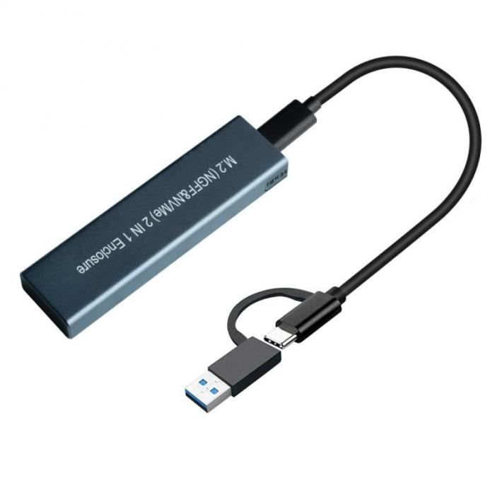 Adaptateur M.2 NVME vers USB 3.0 Carte adaptateur NGFF PCIE SSD pour disque  dur portable Boîtier pour disque dur Plug &-4_Regisi - Cdiscount  Informatique