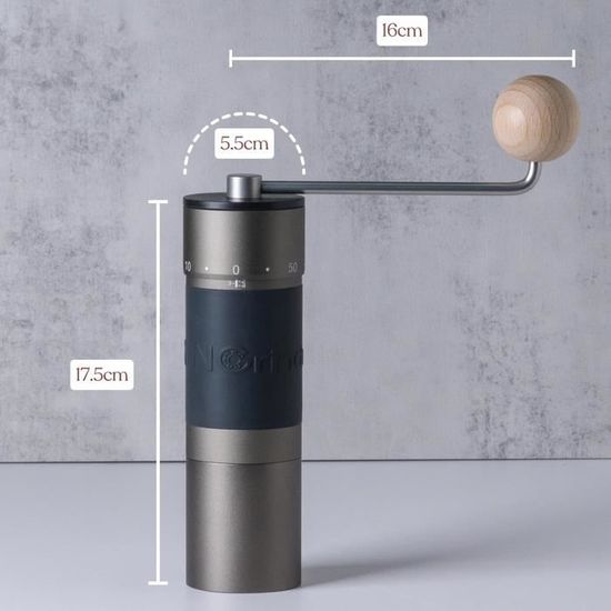 Moulin à Café Manuel - Broyeur Conique Céramique, 40 Niveaux De Mouture, Capacité 30g - Pour Espresso, Cafetière Filtre, French Press