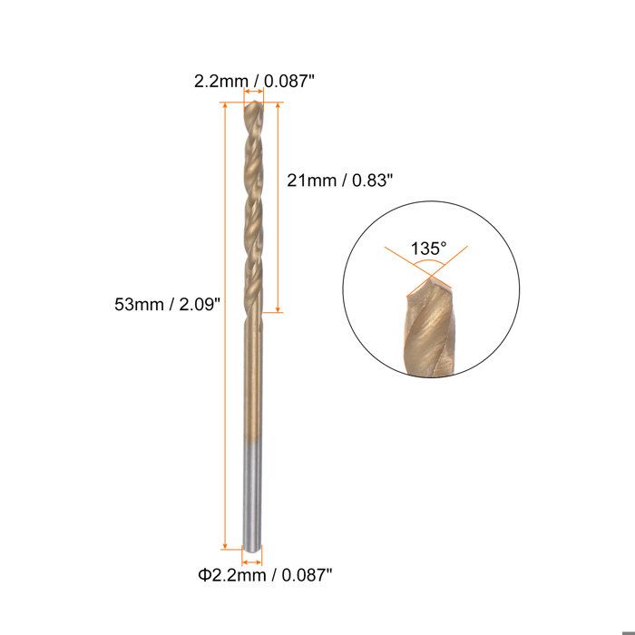 Forets Hélicoïdal 9,9 Mm Titane Revêtu M42 Cobalt 8% - Perceuse Inox Acier Aluminium - Haute Performance