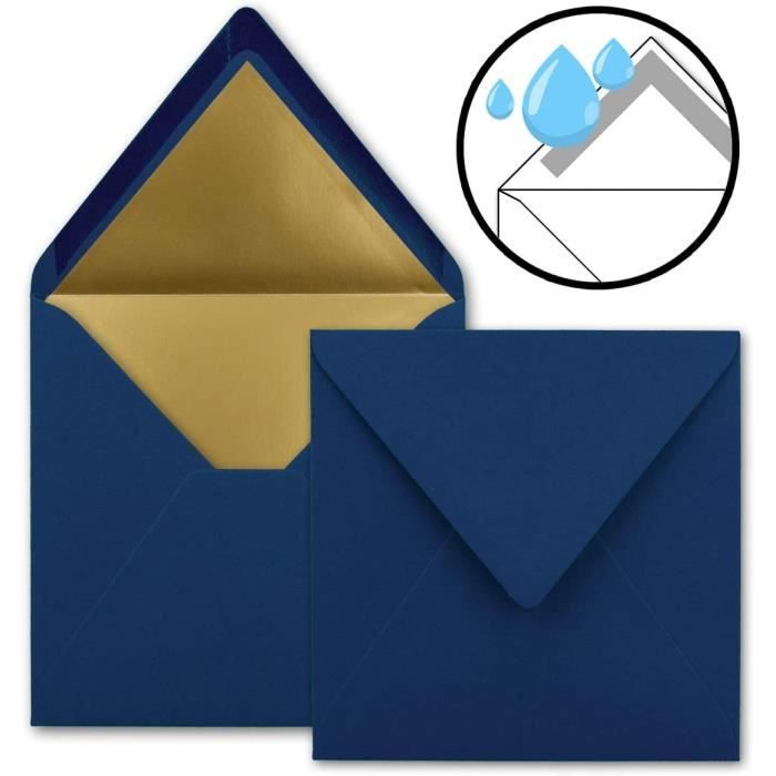 FarbenFroh by Gustav Neuser Lot de 75 enveloppes à lettre, carrées
