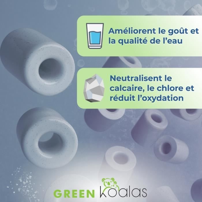 15 Perles De Céramique EM Orinko - Purifient L'eau Du Robinet - Réutilisables à Vie - Anti-calcaire