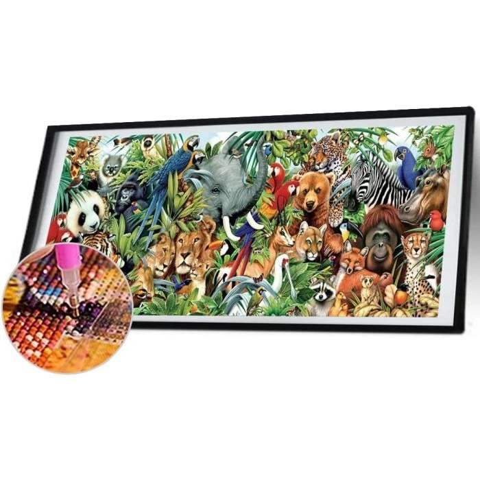 Diamond Painting Grand Format Mer Et Phare 40x80cm - Kit Complet Strass Rond - DIY Déco