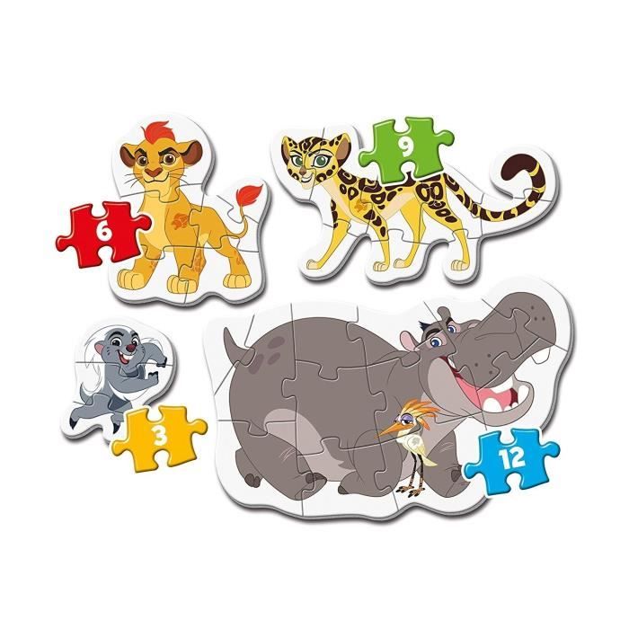 CLEMENTONI - Mon premier puzzle évolutif Le Roi Lion - 3, 6, 9 et 12 ...