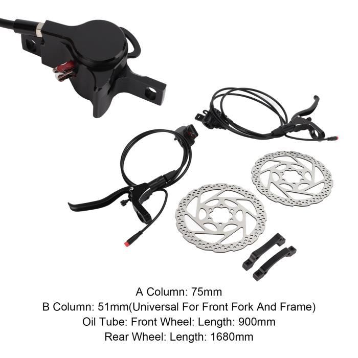 HURRISE Kit de frein hydraulique pour vélo ZTTO vélo électrique