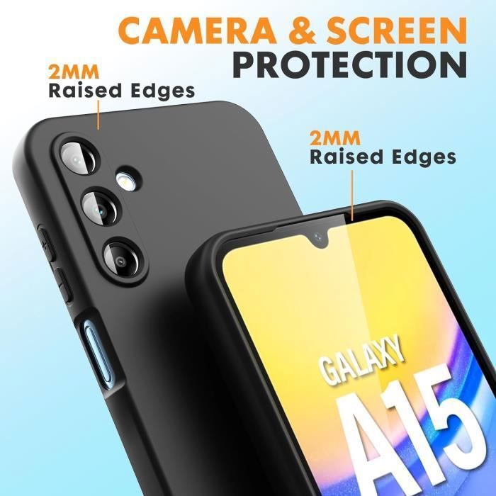 LYJERRY 1Pack De Protection Honor 90 Lite Coque Souple Noir